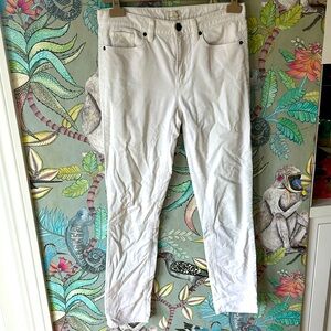 J crew factory winter white corduroy pants